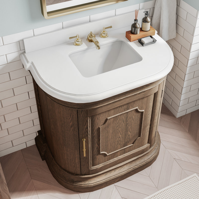 Lark Manor Alidia 36" W x 22'' D x 38.4'' H Single Bathroom Vanity